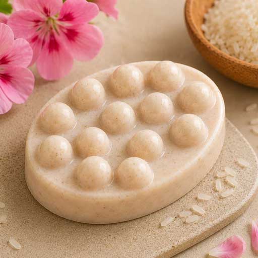 Rice and Geranium Exfoliating Soap