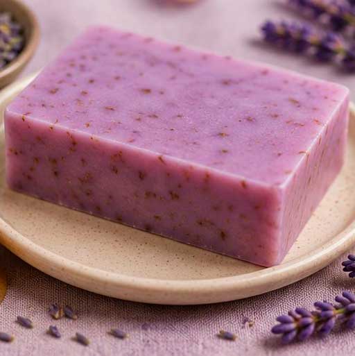 Jabón Hidratante de Lavanda y Miel