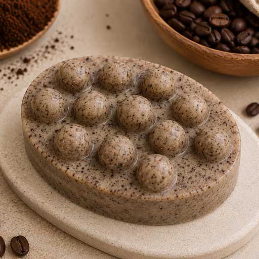 Jabon exfoliante de Cafe